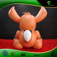 Jouets gonflables géants mignons en forme de ballon, écureuil gonflable, style souris, poupée mascotte brune