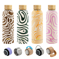 Vente en gros bon marché Bouteille d'eau thermos sport isolée sous vide à double paroi anti-fuite écologique avec logo personnalisé
