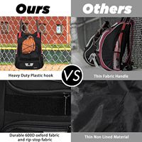 Tas Ransel Olahraga Kasual Ramah Lingkungan Ukuran Besar dengan Tempat Bola USB & Kompartemen Sepatu untuk Bola Basket, Sepak Bola, Bola Voli, Gym, dan Bisbol