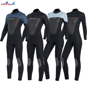 ชุดดำน้ำแบบเต็มตัว3มม.,ชุดแบบเนื้อผ้านีโอพรีนชุดประดาน้ำแบบชิ้นเดียวให้ความอบอุ่นสำหรับการดำน้ำว่ายน้ำดำน้ำตื้นเล่นเซิร์ฟ - Product Image 6