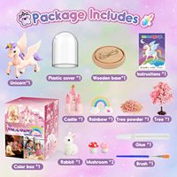 Idées de cadeaux personnalisées Kits d'artisanat licorne pour enfants de 3 à 8 ans - Jouets et jeux faits à la main pour filles Cadeau pour enfants