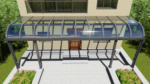 Invernadero de Cristal Contemporáneo en Oferta, Villa con Jardín, Patio Exterior, Solárium, Cuatro Estaciones, Resistente a la Lluvia - Product Image 3