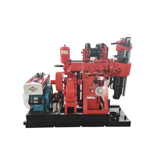 Machine de forage de puits d'eau hydraulique entièrement automatique, profondeur 150m/200m, foreuse à carottage avec pompe 22hp, état neuf - Product Image 1