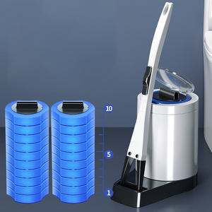 BBA230-Juego de escobilla desechable para inodoro, cepillo de limpieza Simple y desechable, sin extremos muertos, limpieza del hogar, líquido - Product Image 3