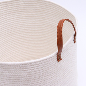 Haute Qualité Coton Corde Grande Capacité Grande Taille Peut Être Adapté Aux Besoins Du Client Logo Panier de Corde de Coton - Product Image 6