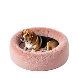 Hot Sell Gute Qualität Luxus Beliebte Mehrfarbige Runde Langes Plüsch Haustier bett Weiches Katzen bett - Product Image 1