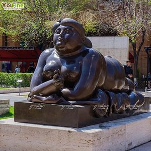 Escultura de Arte de Mujer Desnuda Acostada, Moderna, de Bronce Fundido, Tamaño Real, para Jardín Exterior - Product Image 1