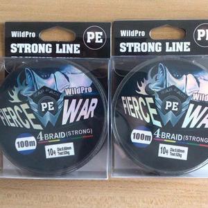 Línea de pesca WildPro Fierce War 100M 4Braid PE de alta resistencia para pesca - Product Image 2