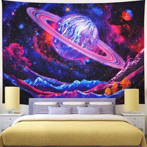 Decoración Boho para el Hogar, Adorno de Pared Tejido <span class=keywords><strong>con</strong></span> Forma de Hongo, Luna, Caracol, Plantas de Fantasía, Hojas, Ecológico, Lavable - Product Image 3