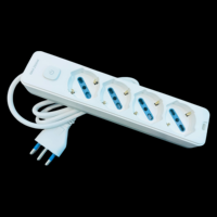 Prise italienne 16A Prise italienne à 4 positions Connecteur électrique à 4 prises pour usage domestique 1.5 mLongueur de câble nominale 16A
