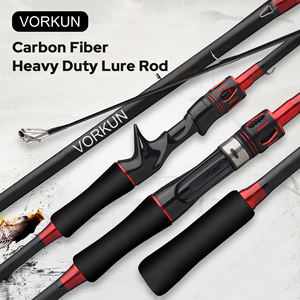 <span class=keywords><strong>Canne</strong></span> à pêche en carbone VROKUN à 2 sections, <span class=keywords><strong>canne</strong></span> à pêche robuste pour leurres, puissance M, <span class=keywords><strong>canne</strong></span> à pêche pour gros poissons avec moulinet et lancer - Product Image 2