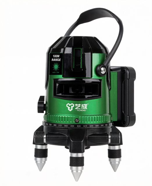 Industrial and DIY Grade High-Precision Laser Level with 5 Green Lines 360 Degree Rotation 5 Line Projection