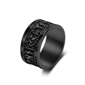 Fabricante de Joyería de Acero Inoxidable 316L, Joyería Nórdica al por Mayor, Anillo Vikingo con Runas <span class=keywords><strong>para</strong></span> Hombre - Product Image 5