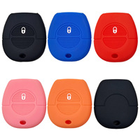 Funda Protectora de Silicona Multicolor para Llave de Nissan A32 A33, Carcasa Protectora para Llave de Control Remoto de 2 Botones