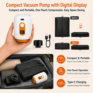 Portable digital display air <b>pump</b>, <b>battery</b>-powered, specially designed for use in hiking waterproof bags - Product Image 4