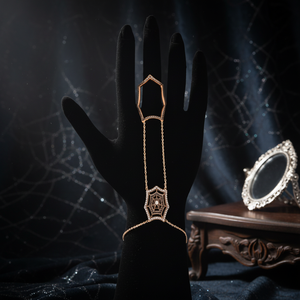 Pulsera de circonita negra esclava con forma de seda de araña en venta al por mayor, joyería fina única de moda de Plata de Ley 925 al por mayor - Product Image 3