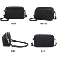 Sac bandoulière léger et portable en polyester, antivol, de haute qualité, avec fermeture éclair, petit sac à bandoulière décontracté