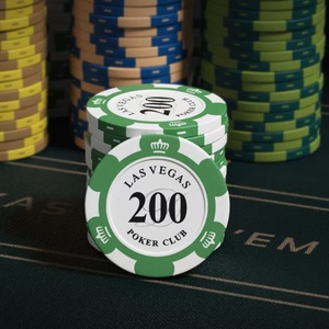 Fichas de Póker de Arcilla de Casino Monte <span class=keywords><strong>Carlo</strong></span> de Primera Calidad, Duraderas, de 14g y 40mm, con Logotipo Personalizado para Entretenimiento - Product Image 5