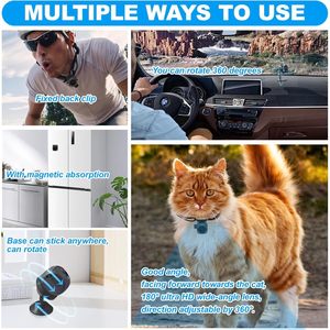 Cámara para Collar de Mascotas Lyml.E1, 720P HD 2MP, con Tarjeta SD de 64GB, Detección de Movimiento, para Perros y Gatos - Product Image 2