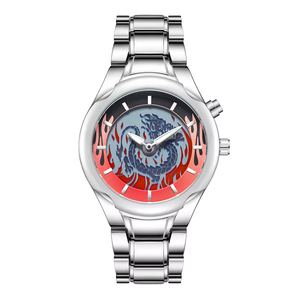 Orologio <span class=keywords><strong>da</strong></span> <span class=keywords><strong>polso</strong></span> con movimento <span class=keywords><strong>al</strong></span> <span class=keywords><strong>quarzo</strong></span> con Display digitale dinamico con motivo a drago di fuoco <span class=keywords><strong>per</strong></span> uomo di lusso in acciaio inossidabile orologio sportivo con Logo personalizzato - Product Image 5
