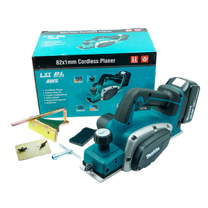 DKP181Z 18V 无绳木工刨机 无刷电机 82毫米电刨 2刀片硬质合金刀具 AWS 蓝牙 - Product Image 5