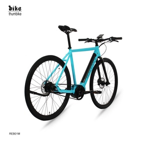 Moteur central personnalisé au Lithium Tube inférieur 700C <span class=keywords><strong>8</strong></span> vitesses cadre en alliage d'aluminium ville 36V entraînement par courroie de vélo électrique Bafang E bike - Product Image 3