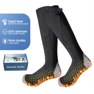 Chaussettes chauffantes intelligentes <span class=keywords><strong>Bluetooth</strong></span> rechargeables contrôlées par application pour le ski et les sports d'hiver en plein air (vente en gros) - Product Image 1
