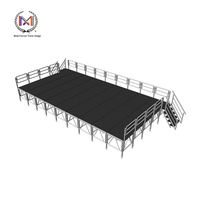 Système d'équipement de scène de mariage et d'événement portable Plate-forme d'éclairage en treillis en alliage d'aluminium et scène de podium