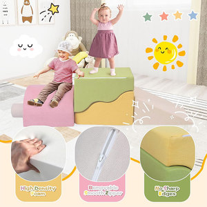 Structure de jeu souple en mousse, formes géométriques, structure d'escalade intérieure pour enfants, entraînement d'intégration sensorielle - Product Image 3