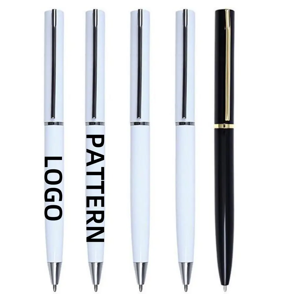 TTX Wholesale Promotional Black Import Metal Custom Logo Blank Sublimation Ink Ballpoint Pen