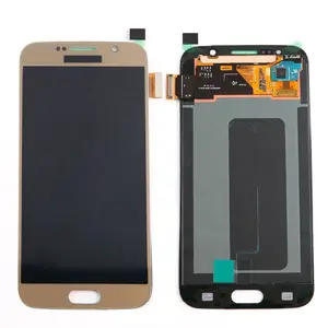 Suku cadang reparasi ponsel, Lcd layar sentuh rakitan Digitizer untuk Samsung Galaxy S6 g9200 lcd