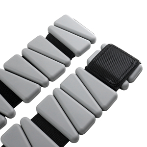 Bracelet lesté réglable en silicone 2LB pour poignet et cheville, avec fermeture auto-agrippante, idéal pour le yoga, le Pilates, la marche, la course et la gym - Product Image 4