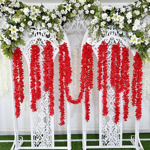 ดอกไม้ประดิษฐ์ ดอกวิสทีเรียสีขาวน้ำเงิน สำหรับตกแต่งซุ้มงานแต่งงาน ตกแต่งเพดานห้องจัดเลี้ยง และตกแต่งบ้าน - Product Image 2