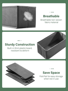 8-Mảnh Thiết Lập Có Thể Gập Lại Đa Chức Năng Tủ Quần Áo Tổ Chức Ngăn Kéo Vải Lưu Trữ <span class=keywords><strong>Container</strong></span> Hình Chữ Nhật Cho Không Gian Tiết Kiệm Lưu Trữ - Product Image 3