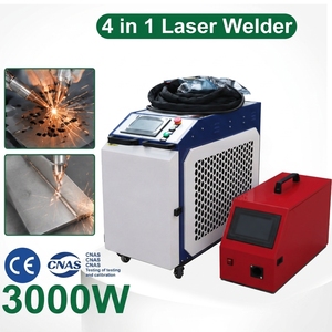 เครื่องเชื่อมเลเซอร์อัจฉริยะแบบมือถือ 4-in-1 อเนกประสงค์ กำลังไฟสูง 3000W รับประกันการเชื่อมที่ทรงพลัง - Product Image 1