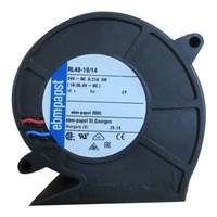 Ebmpapst พัดลมระบายความร้อนแบบแรงเหวี่ยง RL48-19/12 0.21A/12,16.5CFM/14 24V DC 0.7A 5W 4400 RL48-18 RL48-19 RPM