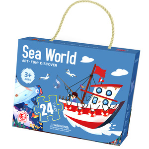 Giocattolo <span class=keywords><strong>Puzzle</strong></span> per Asilo, Regalo per la Festa dei Bambini, Scatola Colorata Portatile - Product Image 5