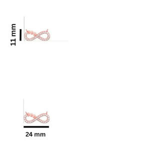 Collar de Oro de 14 Quilates con Colgante de Corazón Infinito y Diamantes, Minimalista, con Piedras Cultivadas en Laboratorio o Moissanita - Product Image 6