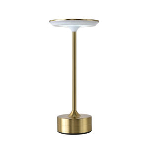 Lámpara de escritorio UFO de cabeza redonda grande con viga en I, LED de aluminio, luz nocturna táctil recargable para restaurantes y bares - Product Image 1