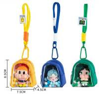 Pop Mart PVC haute transparence Portable extérieur aveugle boîte affichage sac suspendu enfants anti-poussière stockage bureau Figurine