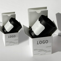 Boîte à bougies parfumées en papier couché personnalisé avec estampage à chaud doré, gaufrage et pelliculage mat – Emballages pliables pour bougies parfumées