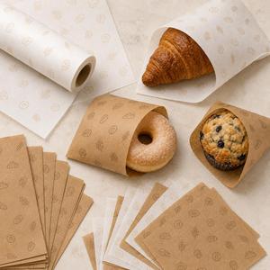 Oil Resistant Food <b>Wrapping</b> <b>Paper</b> for Picnic Party Catering Event and Outdoor Dining Packaging - Product Image 1