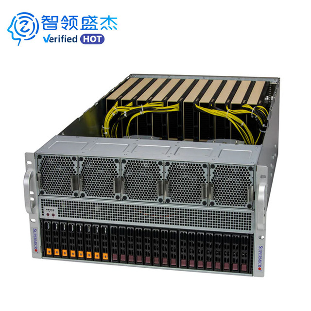 Supermicro 8 GPU Server Supports HGX H100 H200 8GPU with NVSwitch 32 DIMM Slots 8U HGX GPU Server