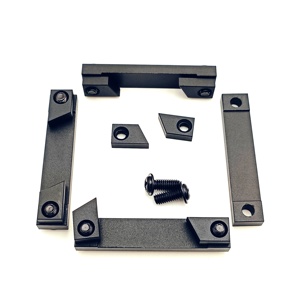 Factory Custom CNC Machined Black Anodized Aluminum Clamp <strong>Bar</strong> for Marine <strong>Boat</strong> Hardware Parts - Product Image 2
