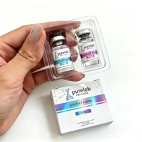 Autocollants holographiques mats non toxiques, autocollants de sécurité en peptides purs pour flacons de peptides Ruo de qualité laboratoire 3 ml et 10 ml