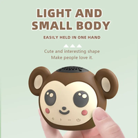 Naughty Money Advanced Mini BT Haut-parleurs pour Enfants Portable Anti-Poussière Étanche RGB LED Sans Fil FM Radio Stéréo Basse Batterie