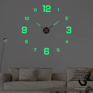 DIY Digital <b>Wall</b> Clock, Personalized Silent Sweep Home Decor Clock for Living Room, Modern <b>Wall</b> Decal Clock - Product Image 4