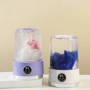 Mini Lavadora Recargable de 1L, Lavadora Portátil de Viaje para Ropa Interior y Calcetines, Cubo de Lavandería Portátil Deshidratable - Product Image 6