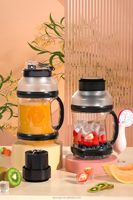 Persoonlijke USB-oplaadbare krachtige blender met grote capaciteit (2000ml), slimme sport- en fruitblender, multifunctionele sapcentrifuge