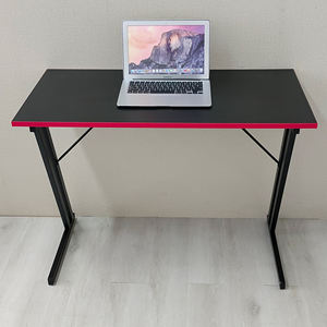 Moderna Smart Home & Office Gaming Desk Topstyle bordo nero e rosso PVC Computer tavolo Z-gambe in metallo materiale OEM PC tavolo da gioco - Product Image 3